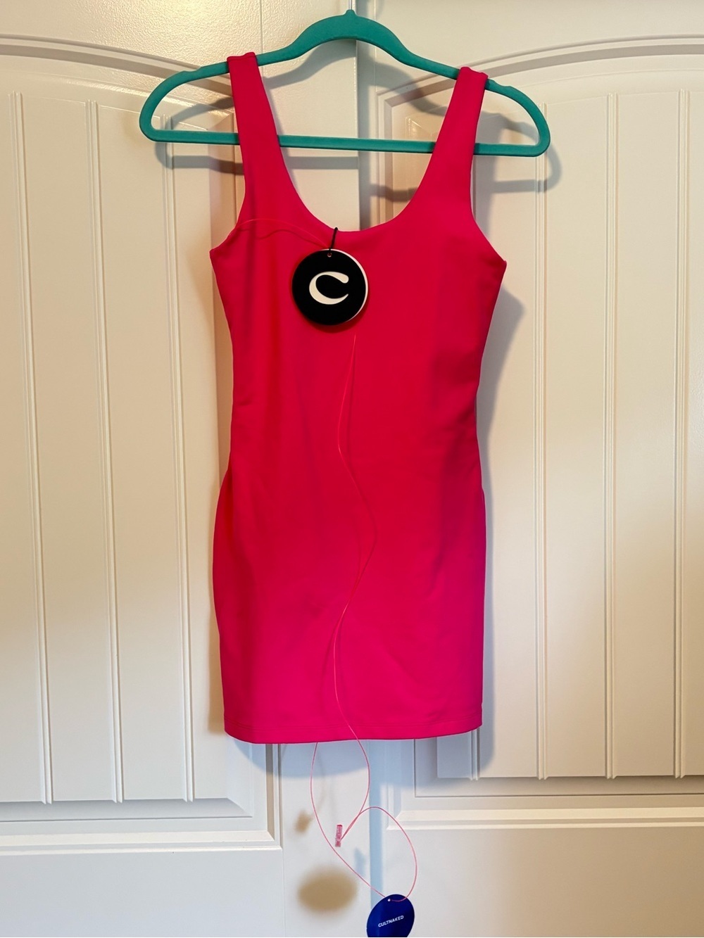 CultNaked hot pink hourglass jumpsuit mini dress NWT size medium